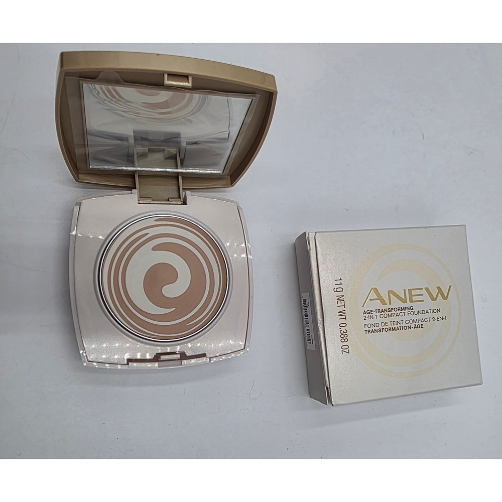 Avon Anew Age-Transforming 2-In-1 Compact Foundation Ivory AY05 11g New in Box